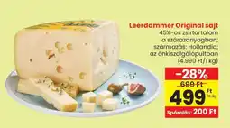 Spar Leerdammer Original sajt ajánlat