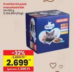 Interspar PreVital 24 pack macskaeledel ajánlat