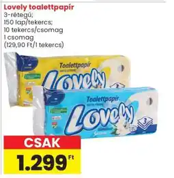 Spar Lovely toalettpapír ajánlat