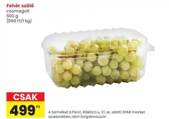 Spar Fehér szőlő ajánlat