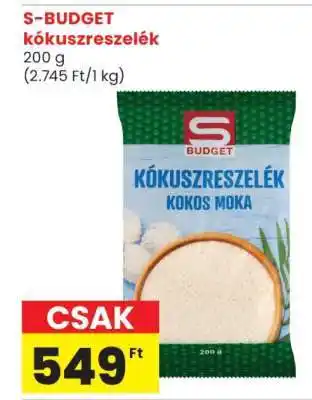 Spar S-BUDGET kókuszreszelék ajánlat