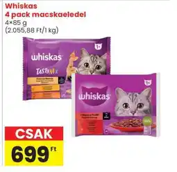 Spar Whiskas 4 pack macskaeledel ajánlat