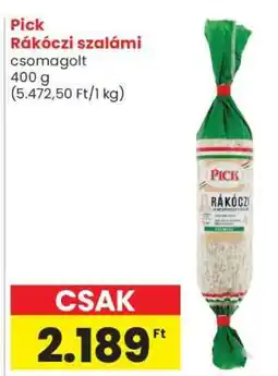 Spar PICK Rákóczi szalámi ajánlat