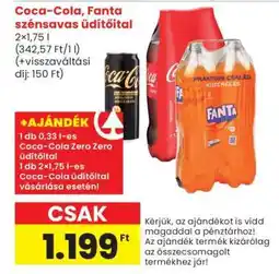 Spar Coca-Cola, Fanta szénsavas üdítőital ajánlat