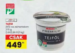 Spar SPAR PREMIUM tejföl ajánlat
