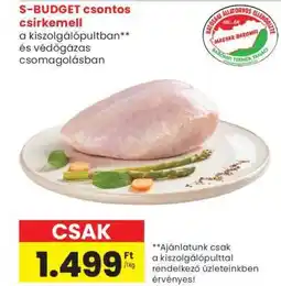 Spar S-BUDGET csontos csirkemell ajánlat