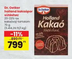 Spar Dr. Oetker holland kakaópor sütéshez ajánlat