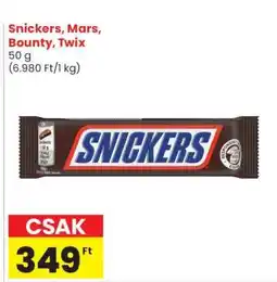Spar Market Snickers, Mars, Bounty, Twix ajánlat