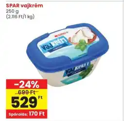 Spar SPAR vajkrém ajánlat