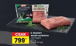 Spar S-BUDGET darált sertéshús ajánlat