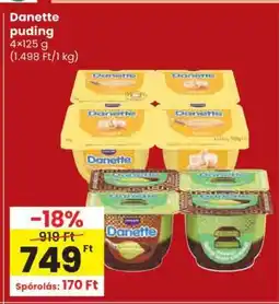 Spar DANETTE Puding ajánlat