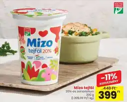 Spar MIZO Tejföl ajánlat
