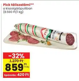 Spar PICK Téliszalámi ajánlat