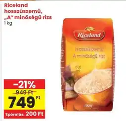 Spar RICELAND HOSSZÚSZEMŰ A MINŐSÉGŰ RIZS ajánlat