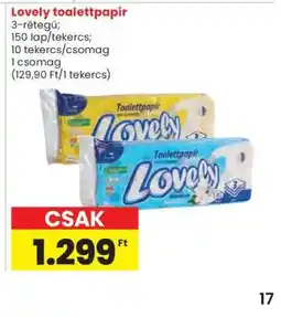 Spar Lovely toalettpapír ajánlat