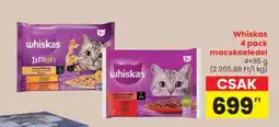 Spar Whiskas 4 pack macskaeledel ajánlat