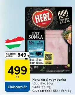 Tesco Herz karaj vagy sonka ajánlat