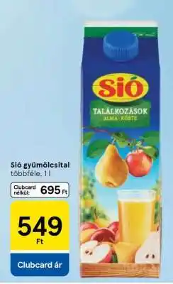 Tesco Sió gyümölcsital ajánlat