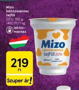 Tesco MIZO Laktózmentes tejföl ajánlat