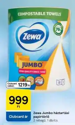 Tesco Zewa Jumbo háztartási papírtörlő ajánlat