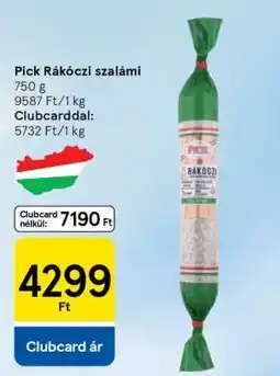 Tesco PICK Rákóczi szalámi ajánlat