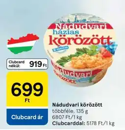 Tesco Nádudvari körözött ajánlat