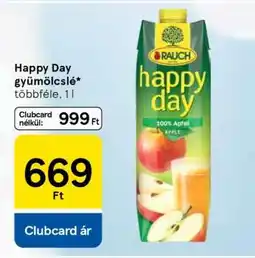 Tesco HAPPY DAY Gyümölcslé ajánlat
