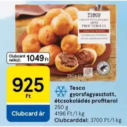 Tesco Tesco gyorsfagyasztott étcsokoládés profiterol ajánlat
