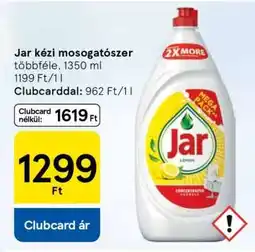 Tesco Jar kézi mosogatószer ajánlat