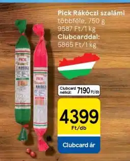 Tesco PICK Rákóczi szalámi ajánlat