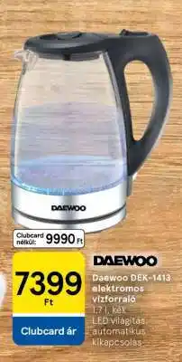 Tesco Daewoo DEK-1413 elektromos vízforraló ajánlat