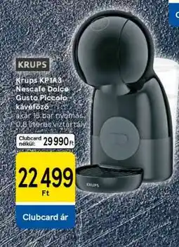 Tesco Krups KP1A3 Nescafe Dolce Gusto Piccolo kávéfőző ajánlat