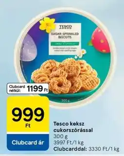 Tesco Tesco keksz cukorszórással ajánlat