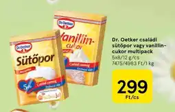 Tesco Dr. Oetker családi sütőpor vagy vanillin cukor multipack ajánlat
