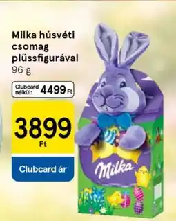 Tesco Milka húsvéti csomag plüssfigurával ajánlat