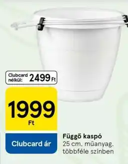Tesco Függő kaspó ajánlat