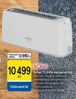 Tesco Solac TL5418 kenyérpirító ajánlat