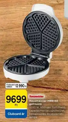 Tesco Hausmeister HM6148 gofrisütő ajánlat