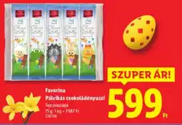 Lidl Favorina Pálcikás csokoládényuszi ajánlat
