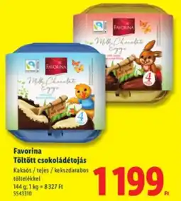 Lidl Favorina Töltött csokoládétojás ajánlat