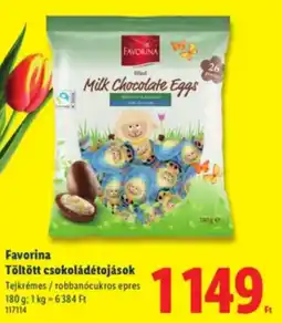 Lidl Favorina Töltött csokoládétojások ajánlat