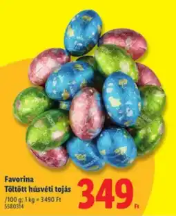 Lidl Favorina Töltött húsvéti tojás ajánlat