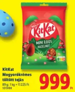 Lidl KitKat Mogyorókrémes töltött tojás ajánlat