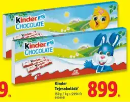 Lidl Kinder Tejcsokoládé ajánlat