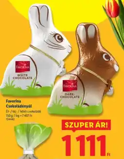 Lidl Favorina Csokoládényúl ajánlat