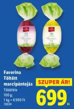 Lidl Favorina Töltött marcipántojás ajánlat
