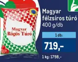 Metro Magyar félzsíros túró ajánlat