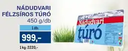 Metro Nádudvari félzsíros túró ajánlat
