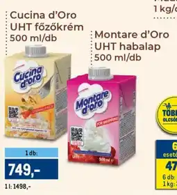 Metro Cucina d'Oro UHT főzőkrém / Montare d'Oro UHT habalap ajánlat