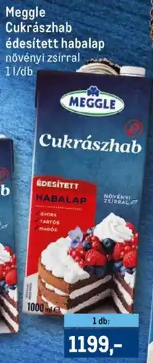 Metro Meggle Cukrászhab édesített habalap ajánlat